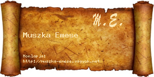 Muszka Emese névjegykártya